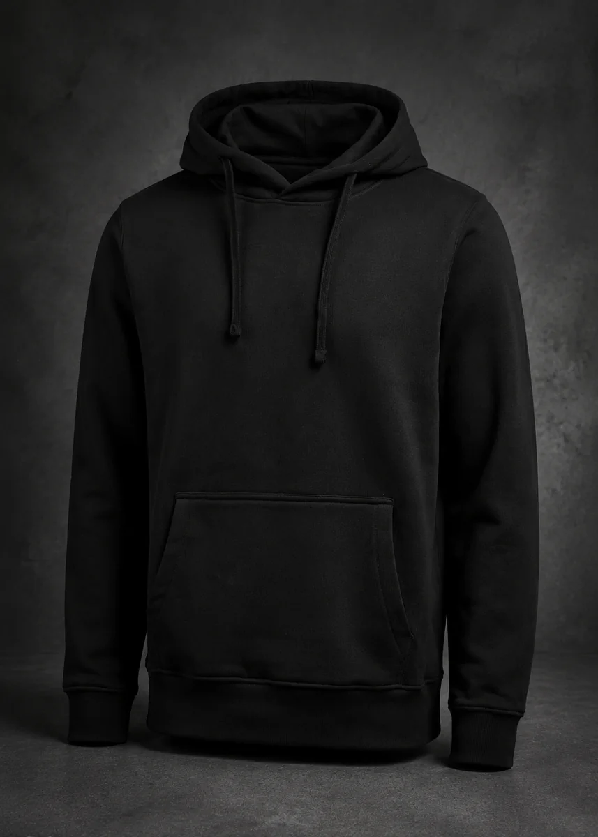 Hoodie in Schwarz