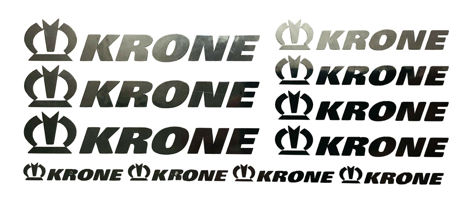 11er Krone Chrom Set Truck 114 116 Aufkleber USA LKW Trailer Tamiya Wedico Modellbau Beschriftung