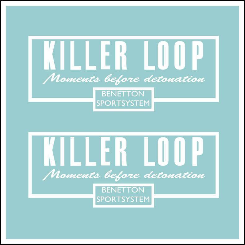2 X F1 Decal 118 Benetton Schumacher GP1993 Seitenkasten Killer Loop Minichamps Modellbau Beschriftung