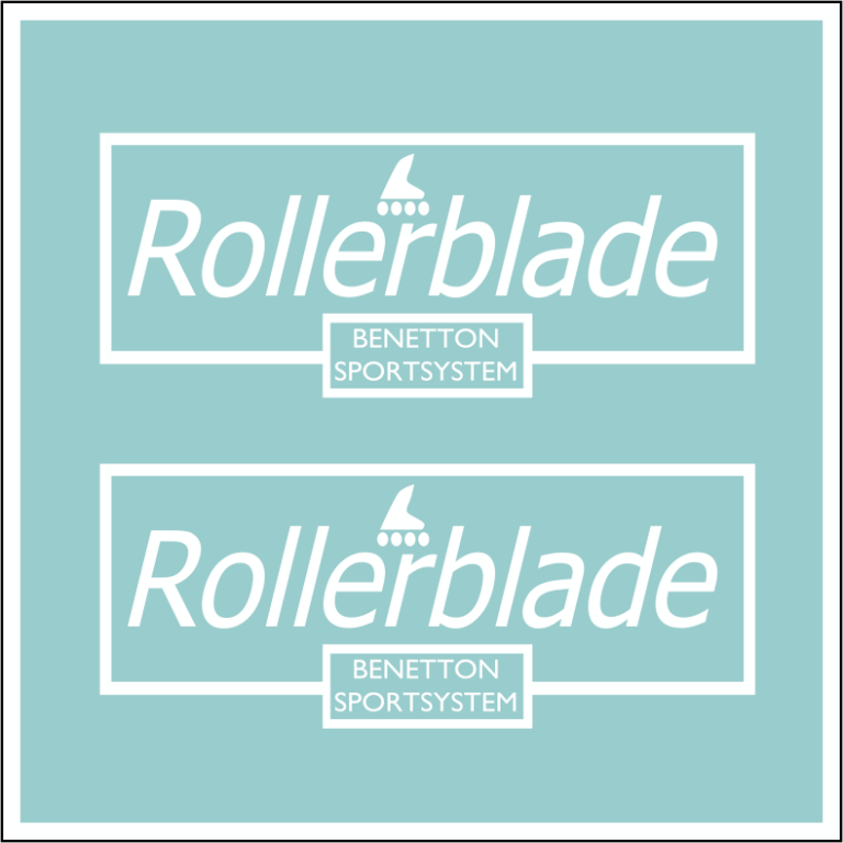 2 x F1 Decal 1:18 Benetton Schumacher GP93 Seitenkasten Rollerblade Minichamps