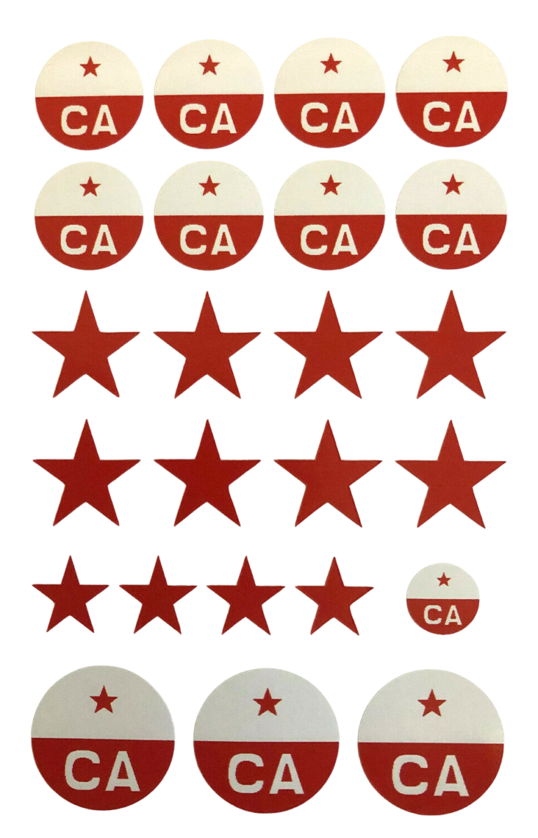 24teilig Rote Armee Set CA UDSSR Aufkleber 1:14 Sticker Tamiya Decal Russisch