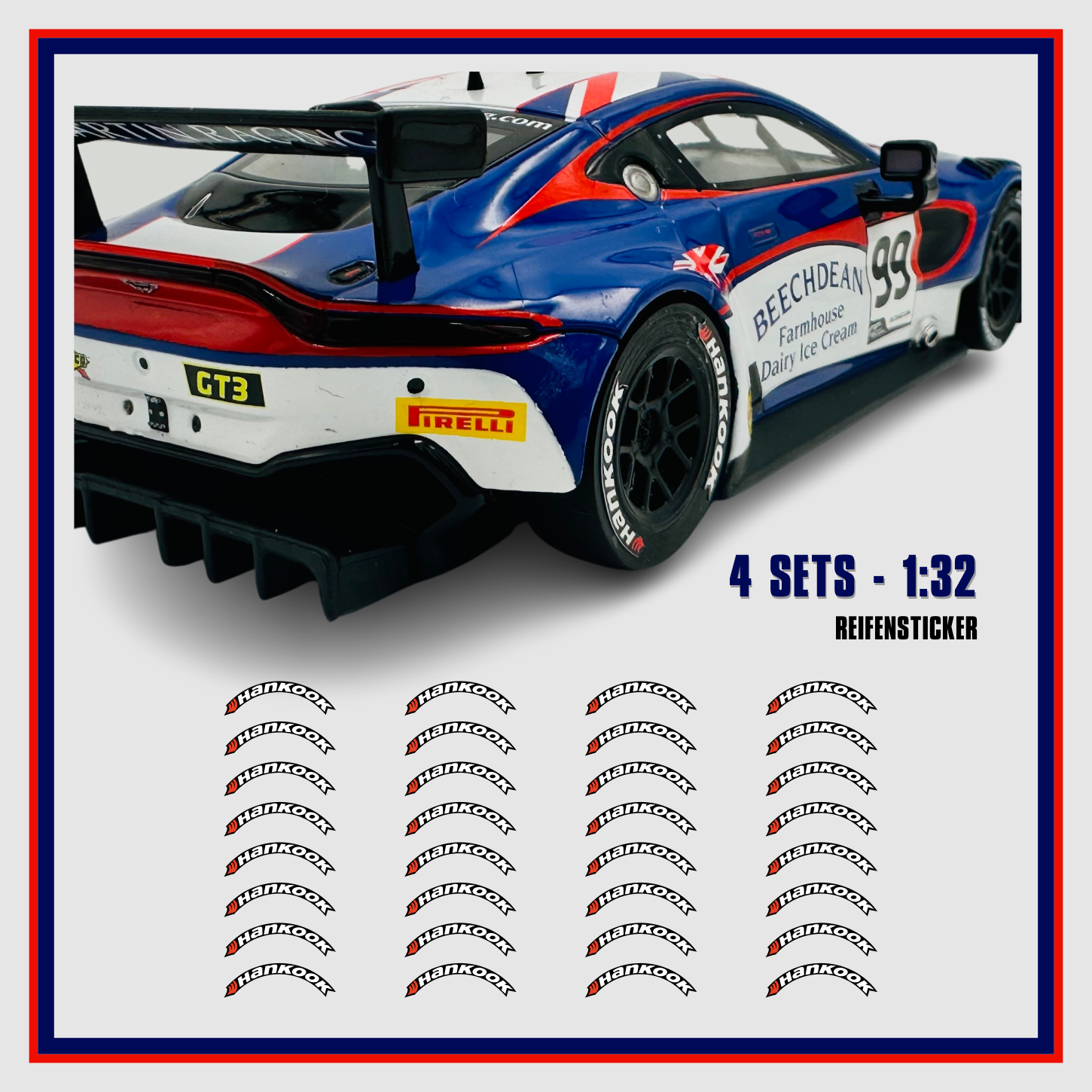 4x8er Set Reifen Markierung Hank Aufkleber Decal 132 Fur Slot Car Carrera 132 Modellbau Beschriftung