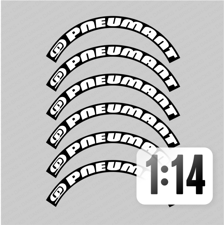 6er Set Reifen Markierung 1:14  1:14,5 Pneumant DDR Aufkleber RC Tamiya u.ä. LKW
