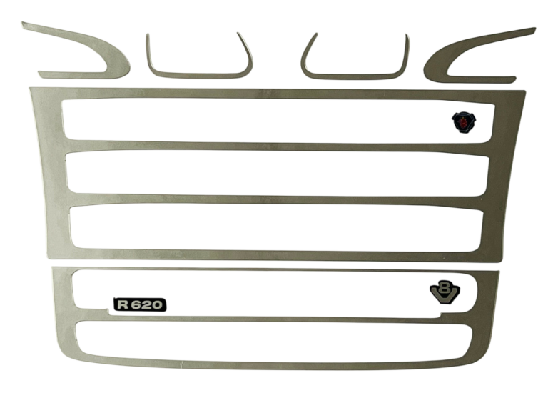9 teil. Scania Grill Aufkleber Set 1:14 LKW - Farbe wählbar - RC Tamiya 620