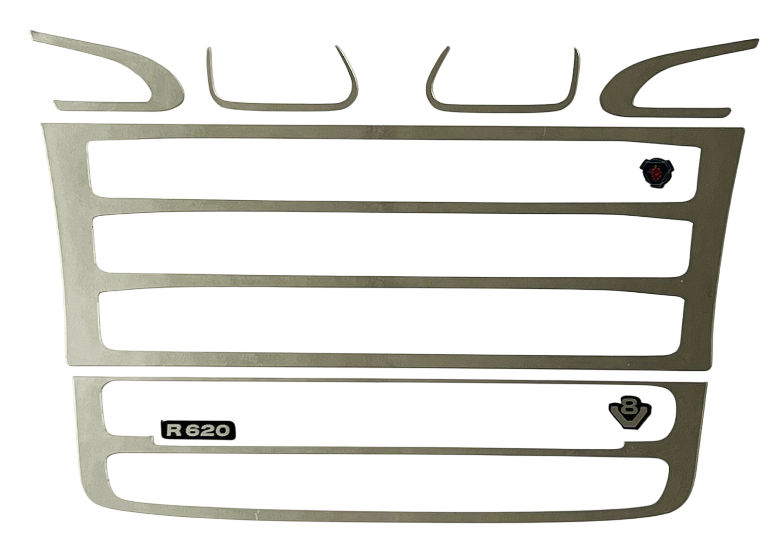 9 Teil Scania Grill Aufkleber Set 114 LKW Farbe Wahlbar RC Tamiya 620 Modellbau Beschriftung