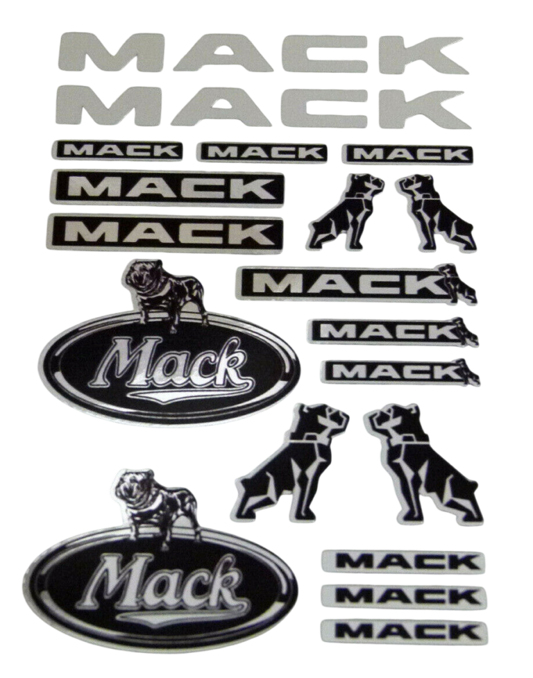 CHROM MACK TRUCK USA 1:14 1:14,5 Tamiya DECAL STICKER RC AUFKLEBER 023
