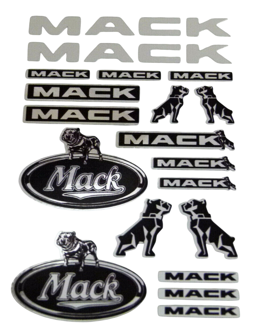 CHROM MACK TRUCK USA 114 1145 Tamiya DECAL STICKER RC AUFKLEBER 023 Modellbau Beschriftung