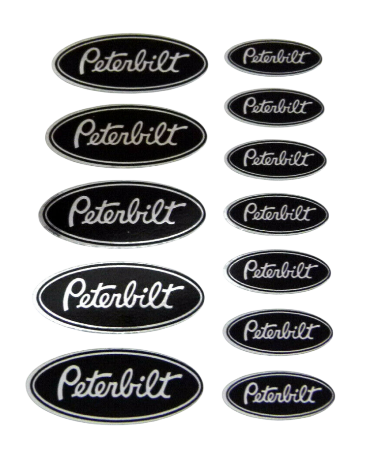CHROM PETERBILT BLACK TRUCK USA 1:14 1:14,5 Tamiya STICKER RC AUFKLEBER 052
