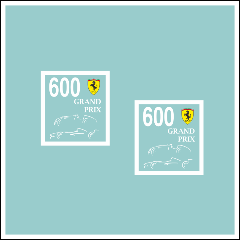 Decal 1:18 Ferrari 600th Grand Prix Zusatz Formel 1 SPA 1998 Schumacher F300