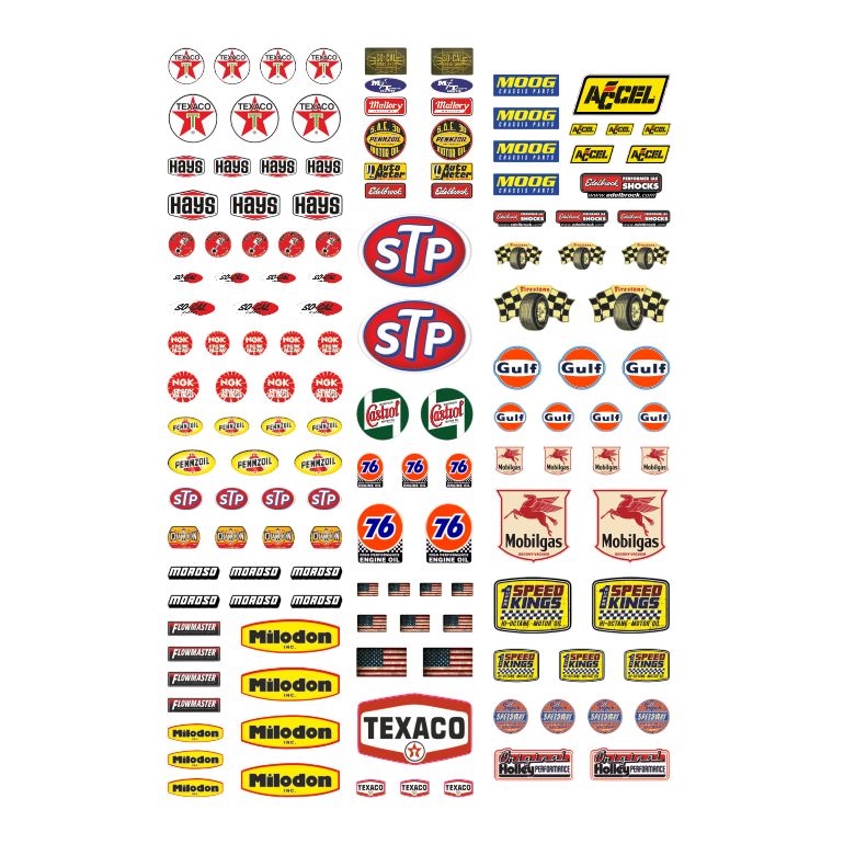 Decal 124 118 144tlg F Schweller Kotflugel Racing Slotcar Gasoline USA Modellbau Beschriftung