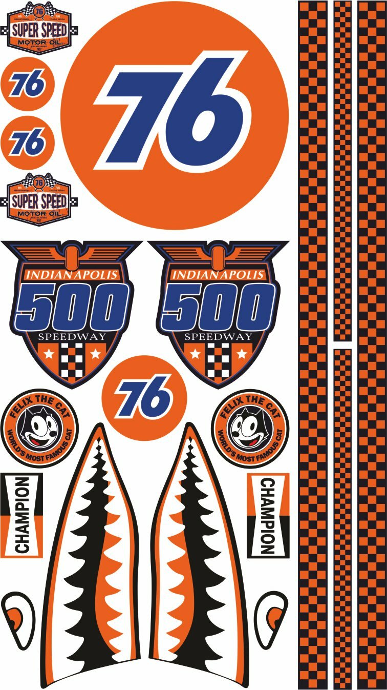 Decal US Cars Modellbau RC 118 124 114 Aufkleber Set Universal UNION 76 USA Modellbau Beschriftung