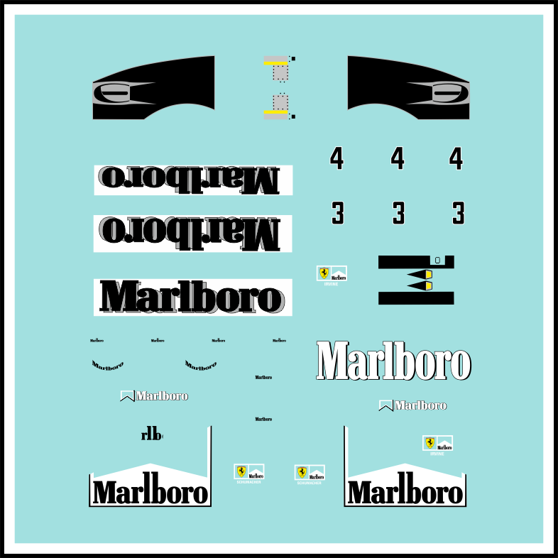 F1-Decal-143-Ferrari-F300-Tabakwerbung-Irvine-Schumacher-Formel-1-1998-modellbau-beschriftung-2.png F1 Decal 1:43 Ferrari F300 Tabakwerbung Irvine / Schumacher Formel 1 - 1998 – Bild 2