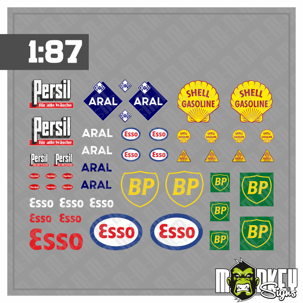 Mehrteiliges Set F Kessel Und Tankwagen Beschriftung Decals 187 Spur H0 Bahn Modellbau Beschriftung