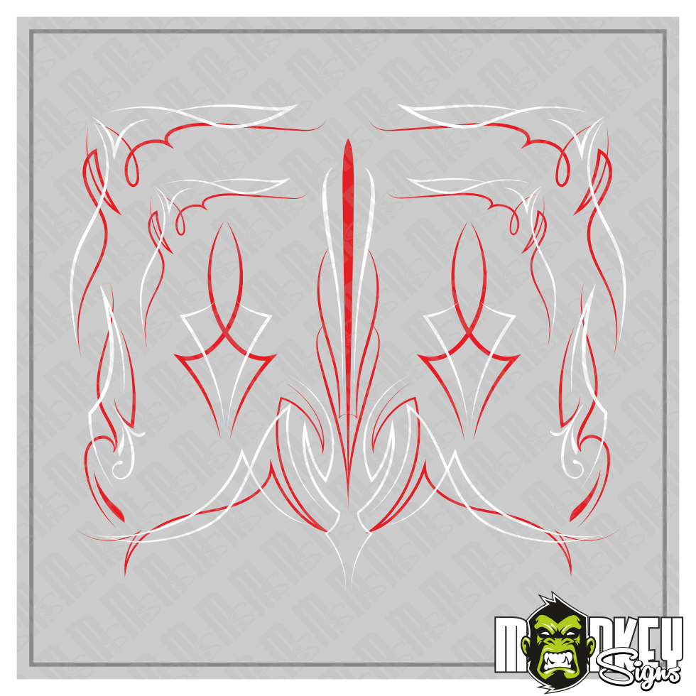 Pinstripe B Aufkleber Set Tamiya LKW 114 RC US Truck Modellbau Sticker Red Modellbau Beschriftung