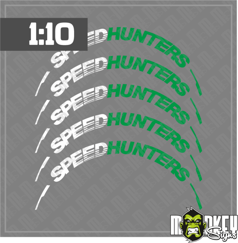 Reifenbeschriftungen Reifenbeschriftung 1:10 Speedhunters / RC Drifter Kyosho Tamiya Carson usw - B
