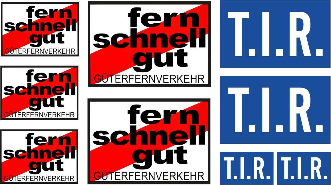 SCANIA ACTROS MAN VOLVO 114 116 Tamiya WEDICO DECAL STICKER AUFKLEBER 058 Modellbau Beschriftung