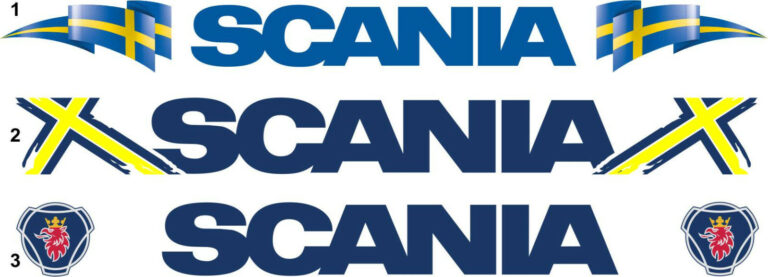 SCANIA FRONTSCHEIBE Aufkleber Wedico 1:14 - 1:16 TAMIYA Sticker DECAL 013