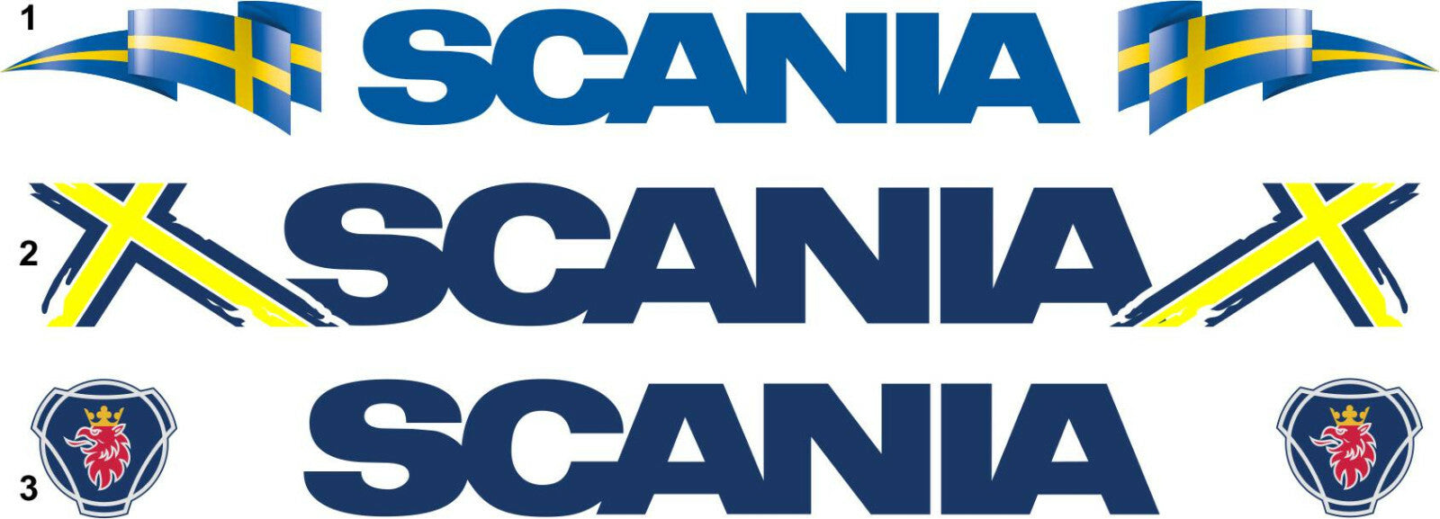 SCANIA FRONTSCHEIBE Aufkleber Wedico 114 116 TAMIYA Sticker DECAL 013 Modellbau Beschriftung