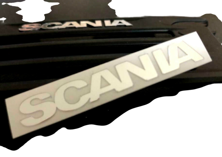 SCANIA SCHRIFTZUG CHROM Grill 1:14 Tamiya DECAL STICKER RC AUFKLEBER TRUCK 049