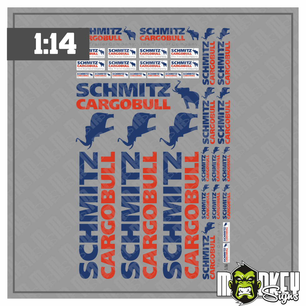 Schmitz Cargobull Trailer Sticker Set 114 LKW Aufkleber Modellbau Zubehor Modellbau Beschriftung