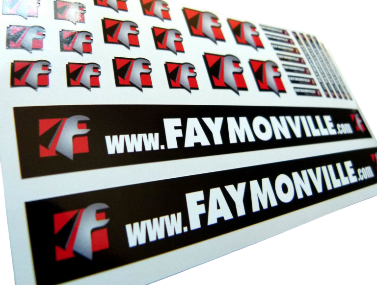 Set FAYMONVILLE Trailer - Aufkleber 1:14 Sticker Tamiya Wedico Decal 1:16 068