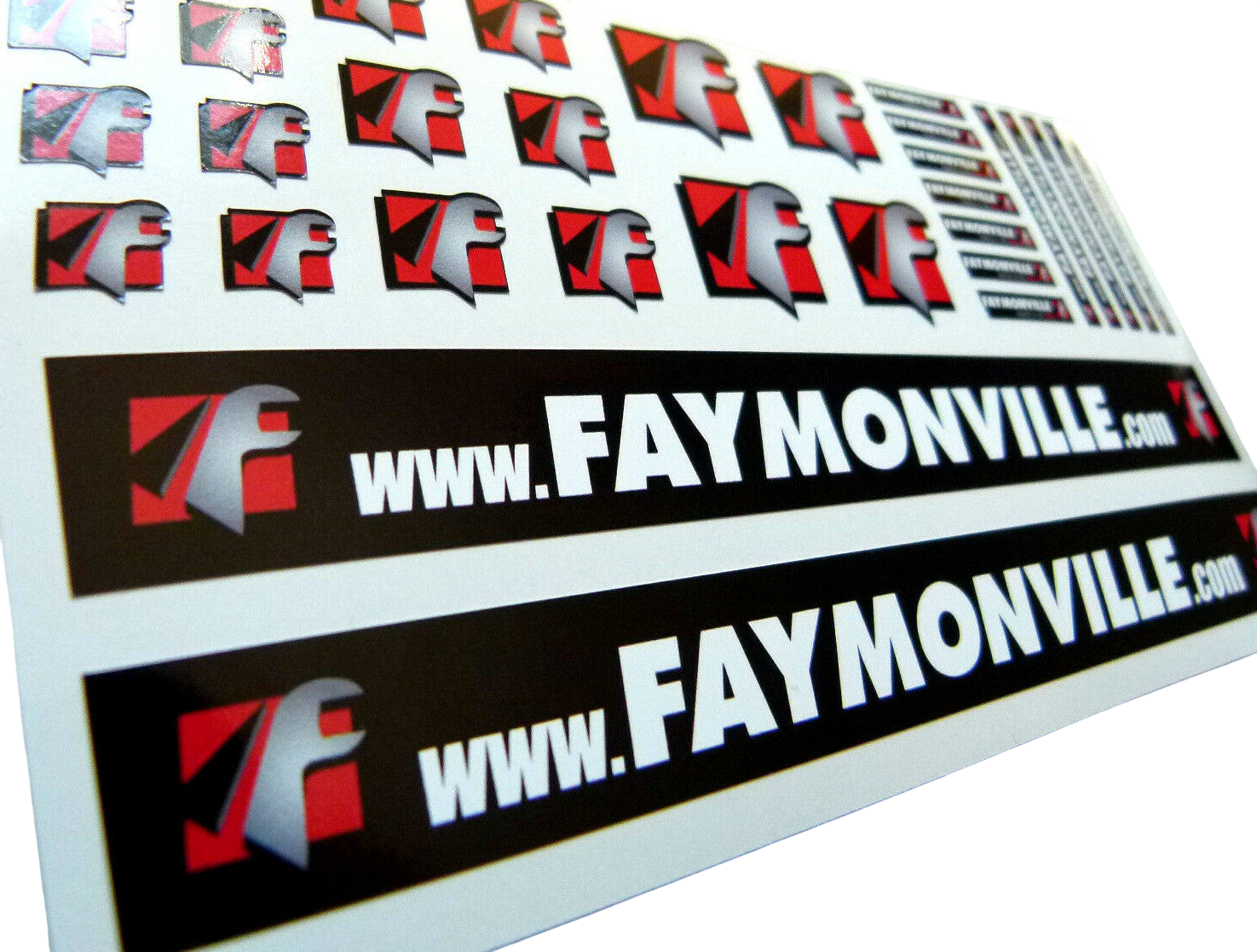 Set FAYMONVILLE Trailer Aufkleber 114 Sticker Tamiya Wedico Decal 116 068 Modellbau Beschriftung