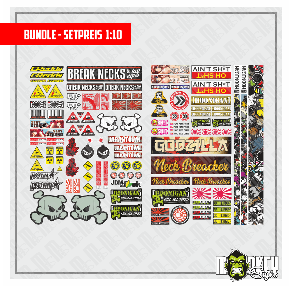 Spar-2er-Bundle-110-RC-Car-Aufkleber-Japan-JDM-Drift-Racer-Aufkleber-Tuning-modellbau-beschriftung-2.png Spar 2er Bundle 1:10 RC Car Aufkleber - Japan JDM Drift Racer Aufkleber Tuning – Bild 2