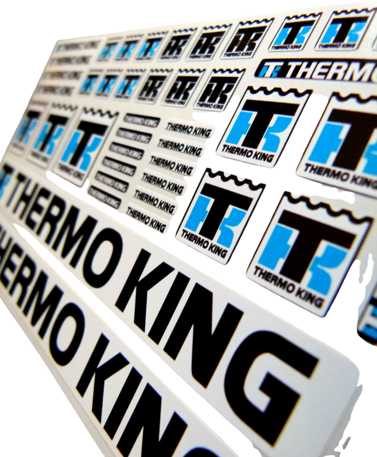 THERMO KING Trailer - Aufkleber 1:14 Sticker Tamiya Wedico Decal KÜHLER 069