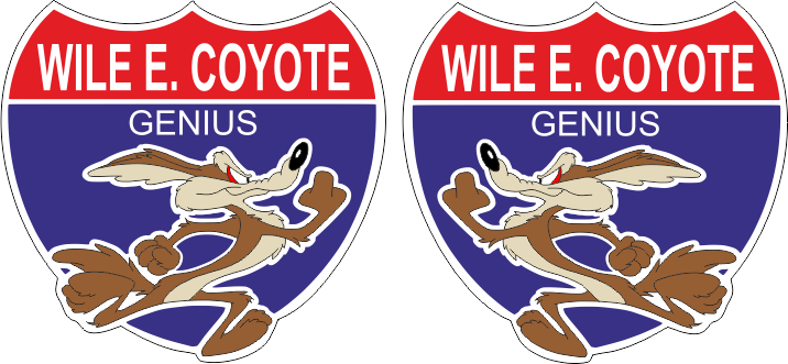 Aufkleber-2er Set Coyote - U9