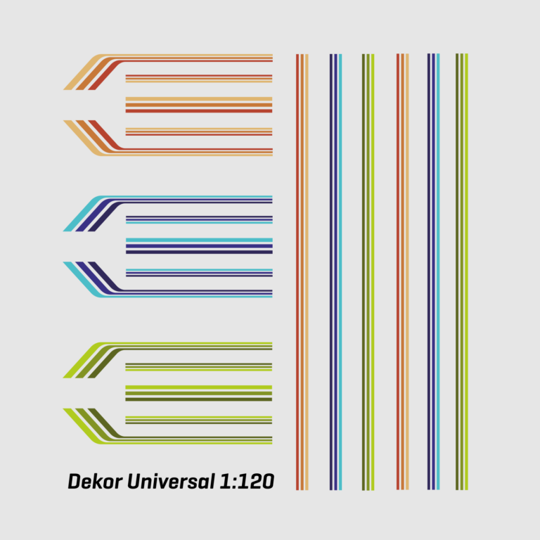 Waterslide Decal 1:120 Dekor Universal Set - Modellbahn Modellauto Spur TT