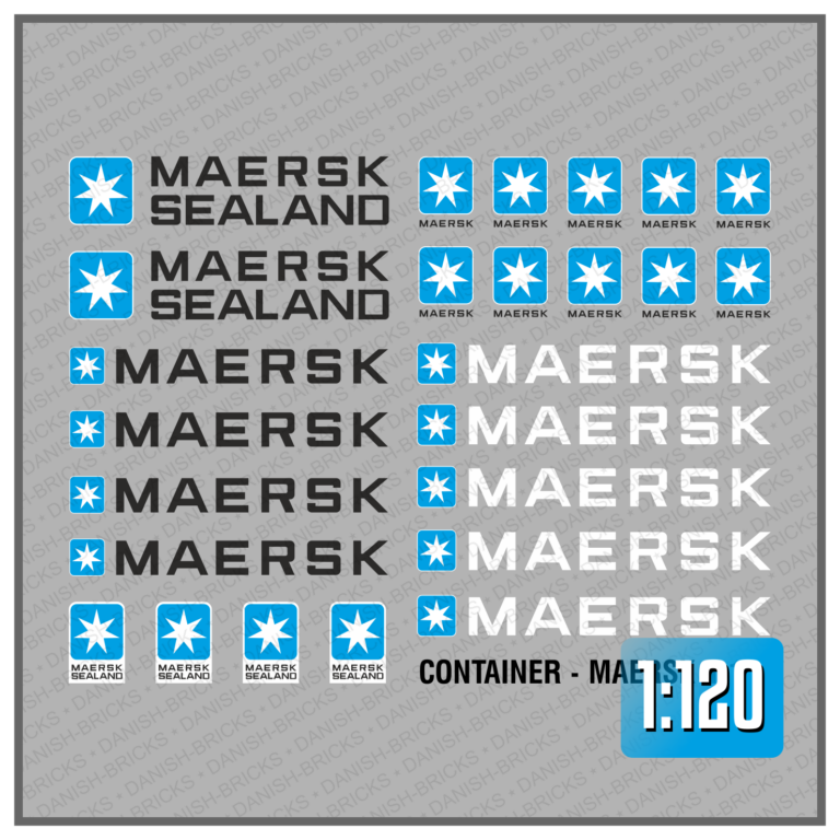 Waterslide Decal 1:120 SPUR TT - Container Eisenbahn Modellbahn See -