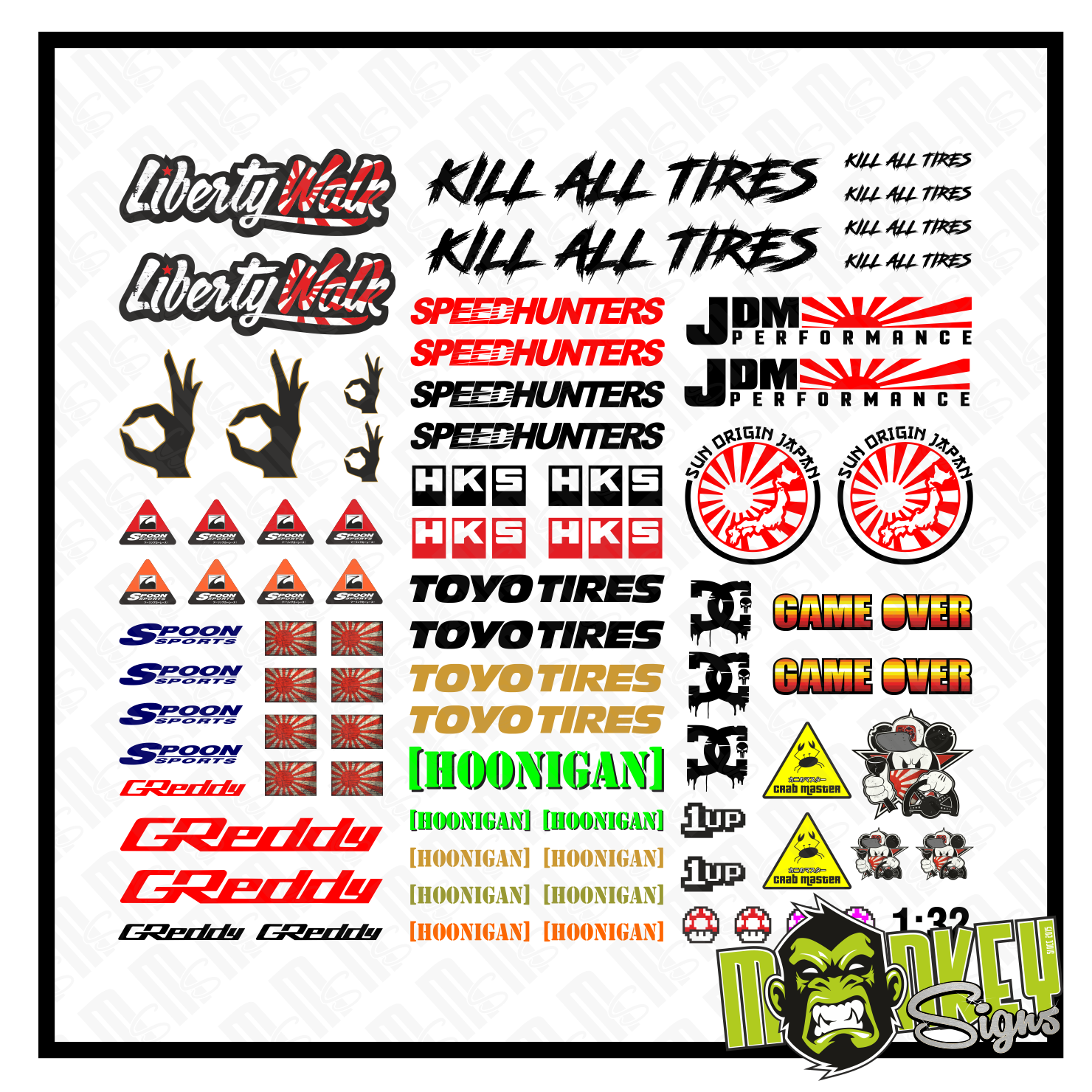 Waterslide-Decal-132-143-Racing-Slotcar-Japan-ASIA-Drift-Subaru-Honda-Toyota-modellbau-beschriftung-2.png Waterslide Decal 1:32 - 1:43 Racing Slotcar Japan ASIA Drift Subaru Honda Toyota – Bild 2