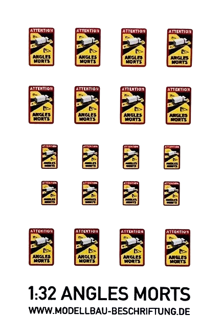 Waterslide-Decal-132-20tlg_-ANGLES-MORTS-MarGe-Welly-Actros-MAN-Scania-Truck-modellbau-beschriftung-2.png Waterslide Decal 1:32 - 20tlg. ANGLES MORTS MarGe Welly Actros MAN Scania Truck – Bild 2