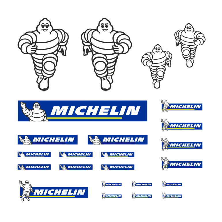 Waterslide Decal 132 24tlg Michelin Set Slot MarGe Welly Actros MAN Scania Modellbau Beschriftung