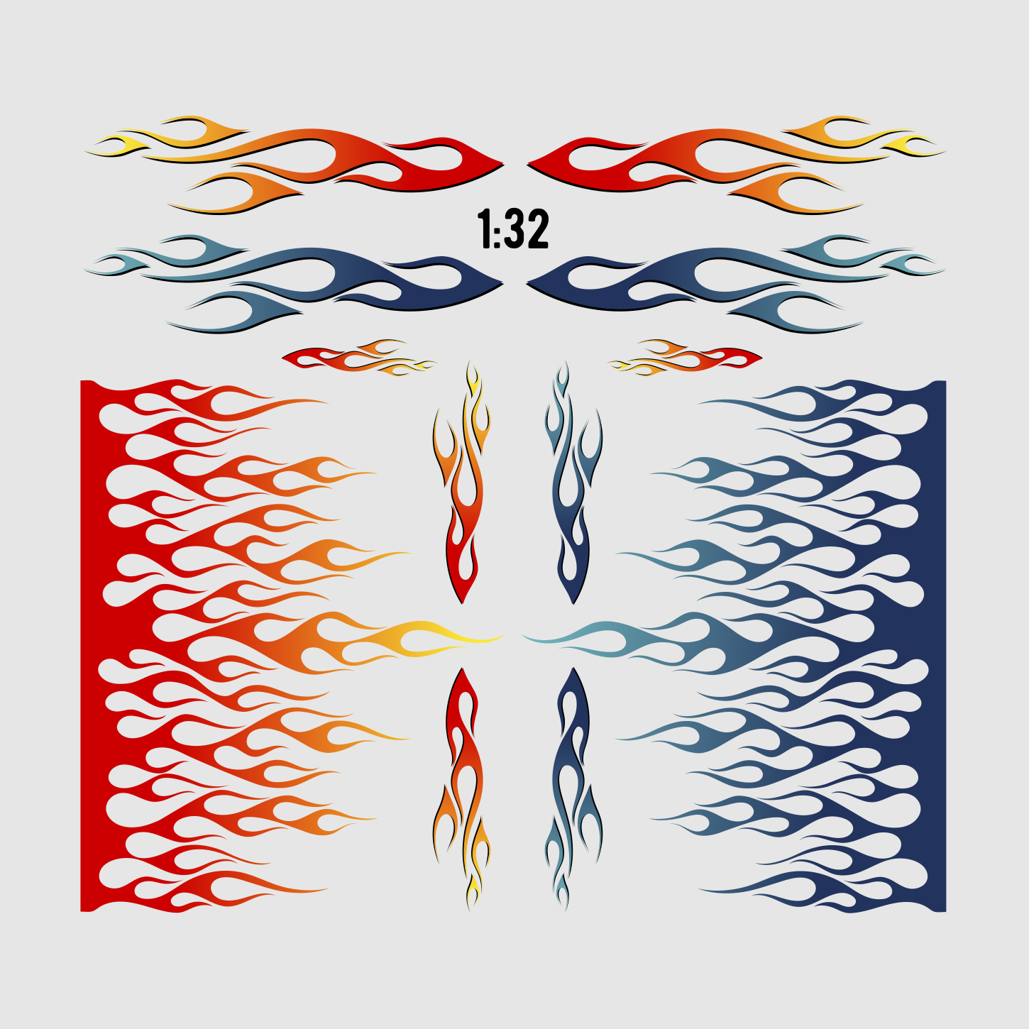 Waterslide-Decal-132-Flammen-Flames-Rod-Racing-Carrera-Cars-Slotcar-USA-NASCAR-modellbau-beschriftung-3.png Waterslide Decal 1:32 Flammen Flames Rod Racing Carrera Cars Slotcar USA NASCAR – Bild 3