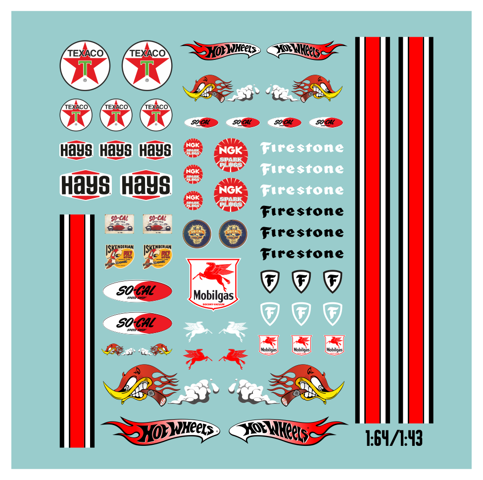 Waterslide-Decal-143-164-Hotwheels-Slotcar-Racing-Texaco-USA-V8-Muscle-Cars-modellbau-beschriftung-3.png Waterslide Decal 1:43 1:64 Hotwheels Slotcar Racing Texaco USA V8 Muscle Cars – Bild 3