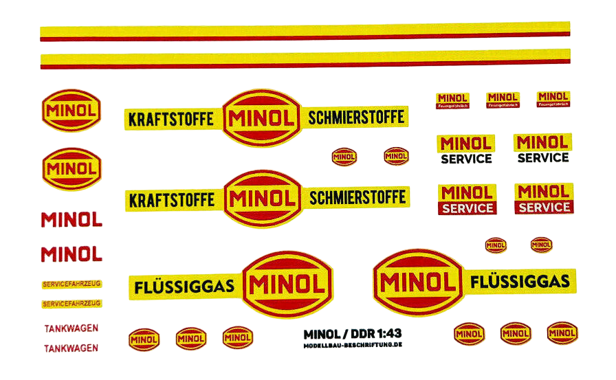 Waterslide-Decal-143-31tlg_-DDR-VEB-Minol-Benzin-Kamaz-W50-Truck-LKW-Multicar-modellbau-beschriftung-2.png Waterslide Decal 1:43 - 31tlg. DDR VEB Minol Benzin Kamaz W50 Truck LKW Multicar – Bild 2
