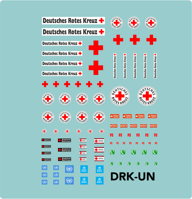 Waterslide-Decal-150-132-100tlg_-DRK-Rotes-Kreuz-UN-Rettungsfahrzeuge-modellbau-beschriftung-3.png Waterslide Decal 1:50 - 1:32 - 100tlg. DRK Rotes Kreuz UN Rettungsfahrzeuge – Bild 3