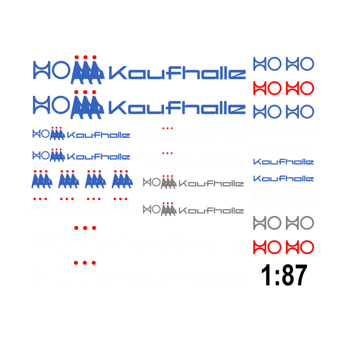 Waterslide Decal 187 Spur H0 DDR Kaufhalle Konsum HO Modellbahn Modellbau Beschriftung