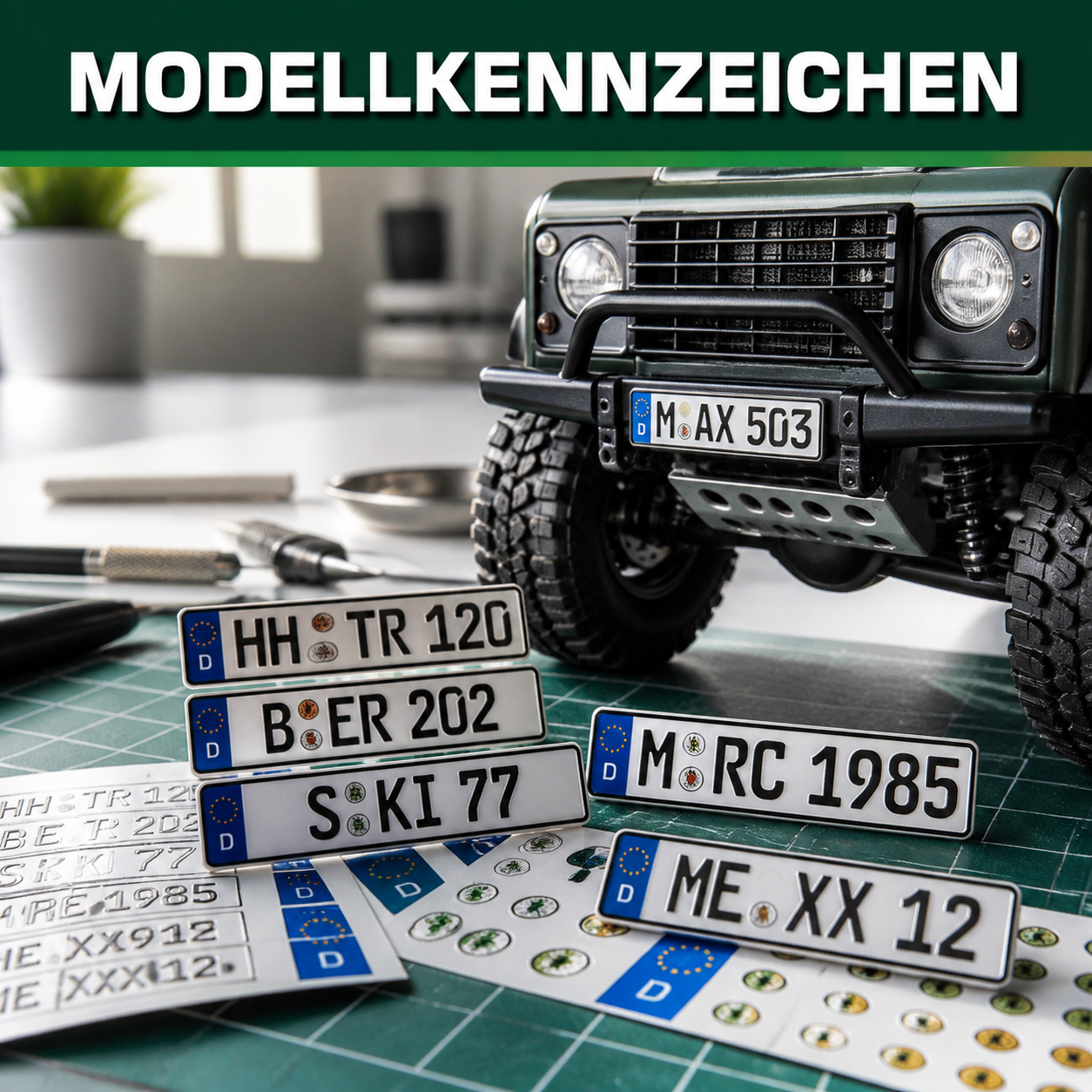 Modellkennzeichen für Modellbau und RC-Modelle