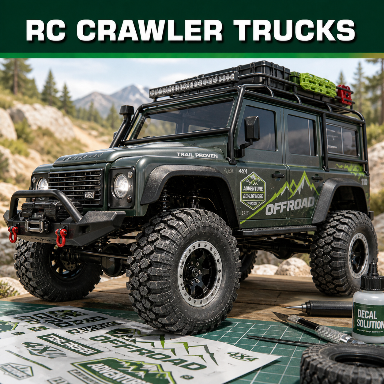 RC Crawler und Truck Beschriftungen