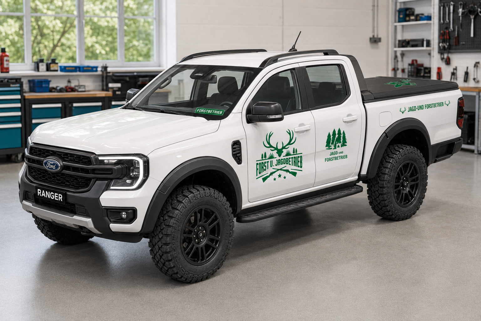 s-l1600_0a51c712-02c4-4638-a61c-97c0f5e6042a.jpg RC Forstbetrieb Aufkleber Jagd Sticker grün 1:10 Offroad Unimog Pickup Modellbau – Bild 3
