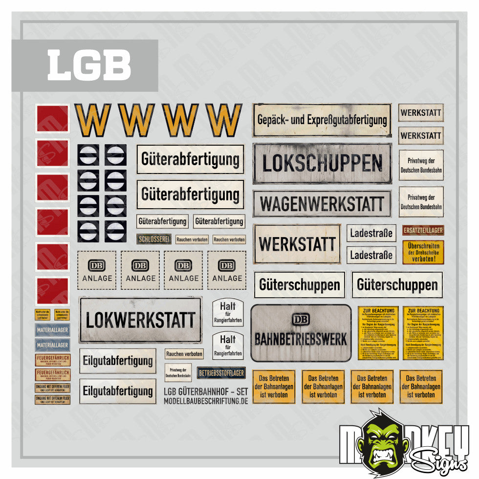 s-l1600_419c6d18-5f59-46f4-8791-69ba263119a6.jpg LGB Güterbahnhof Set 1:22,5 Epoche III/IV Aufkleber Gartenbahn Beschriftung – Bild 5