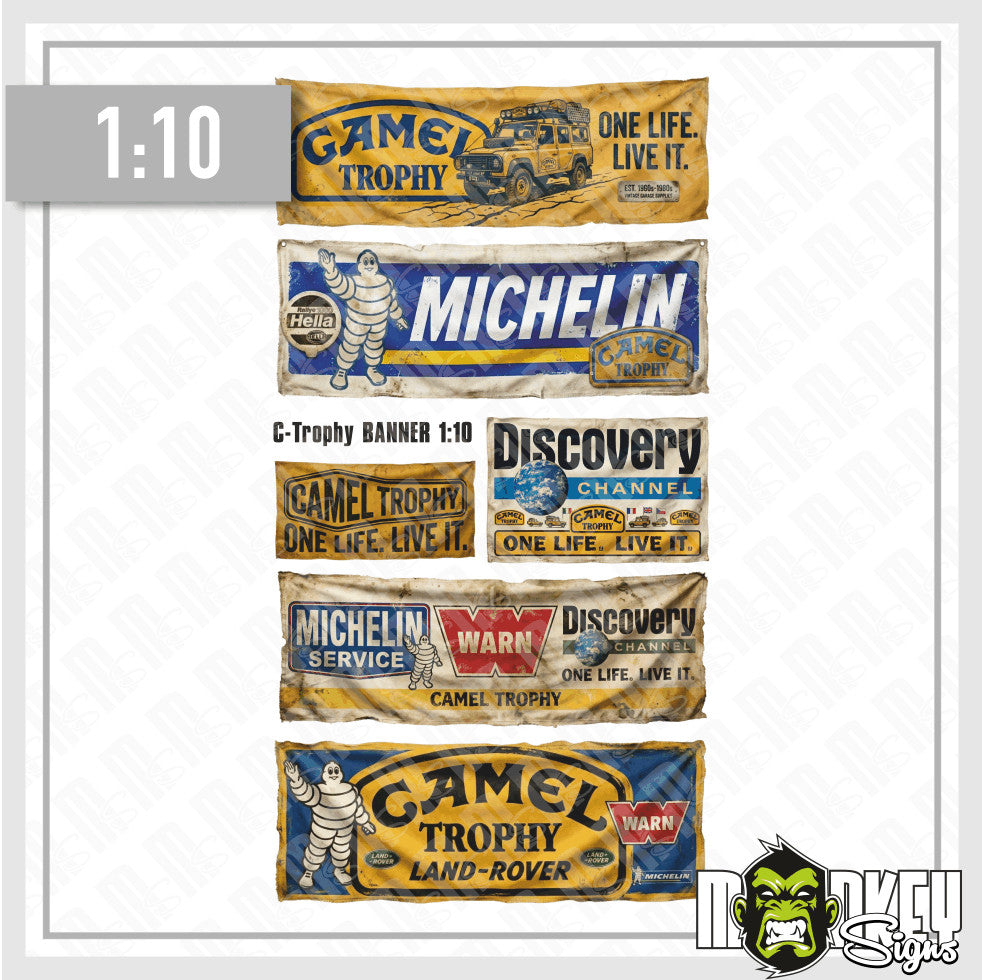 s-l1600_4808d80c-2eba-4b74-ba71-8ddca6428935.jpg Camel Trophy Banner Set 1:10 RC Crawler Offroad Werkstatt Deko Vintage Style – Bild 3
