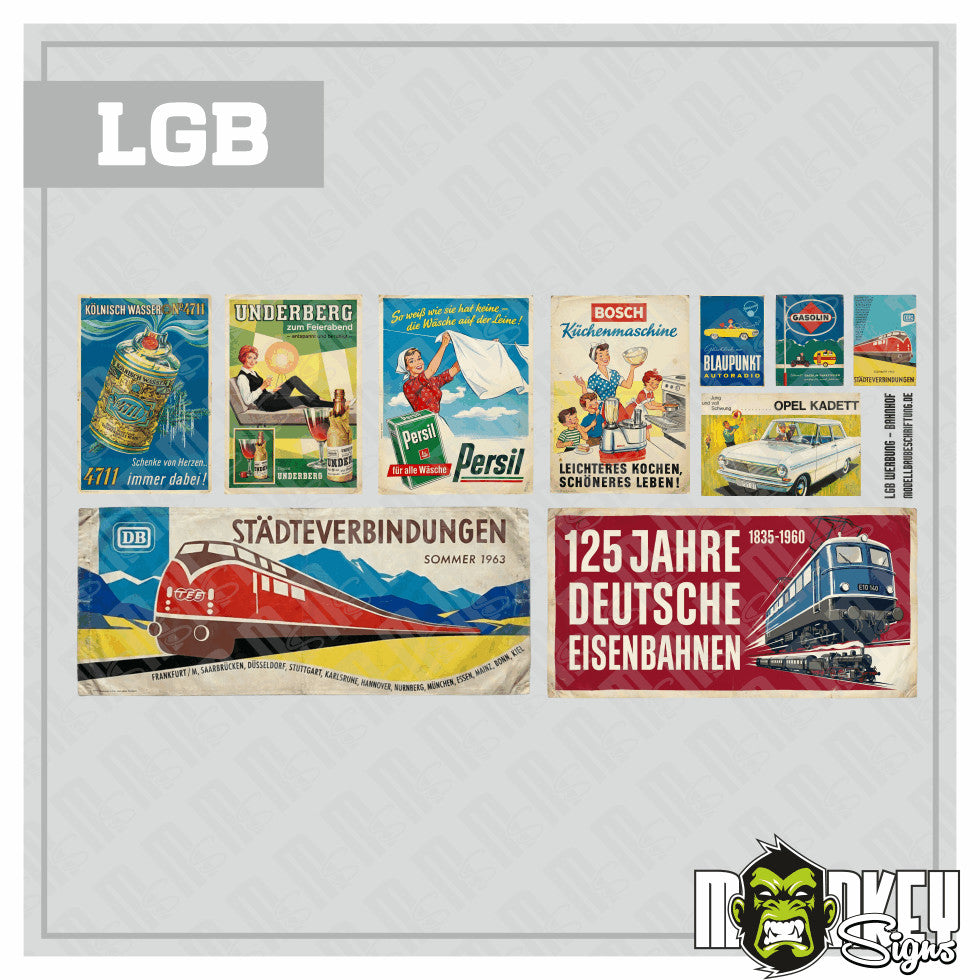 s-l1600_556e2abc-70f0-42f2-9f62-ee56274f7285.jpg LGB Bahnhofsschilder Werbe-Set 1:22,5 Epoche III 1960er Gartenbahn Aufkleber – Bild 5
