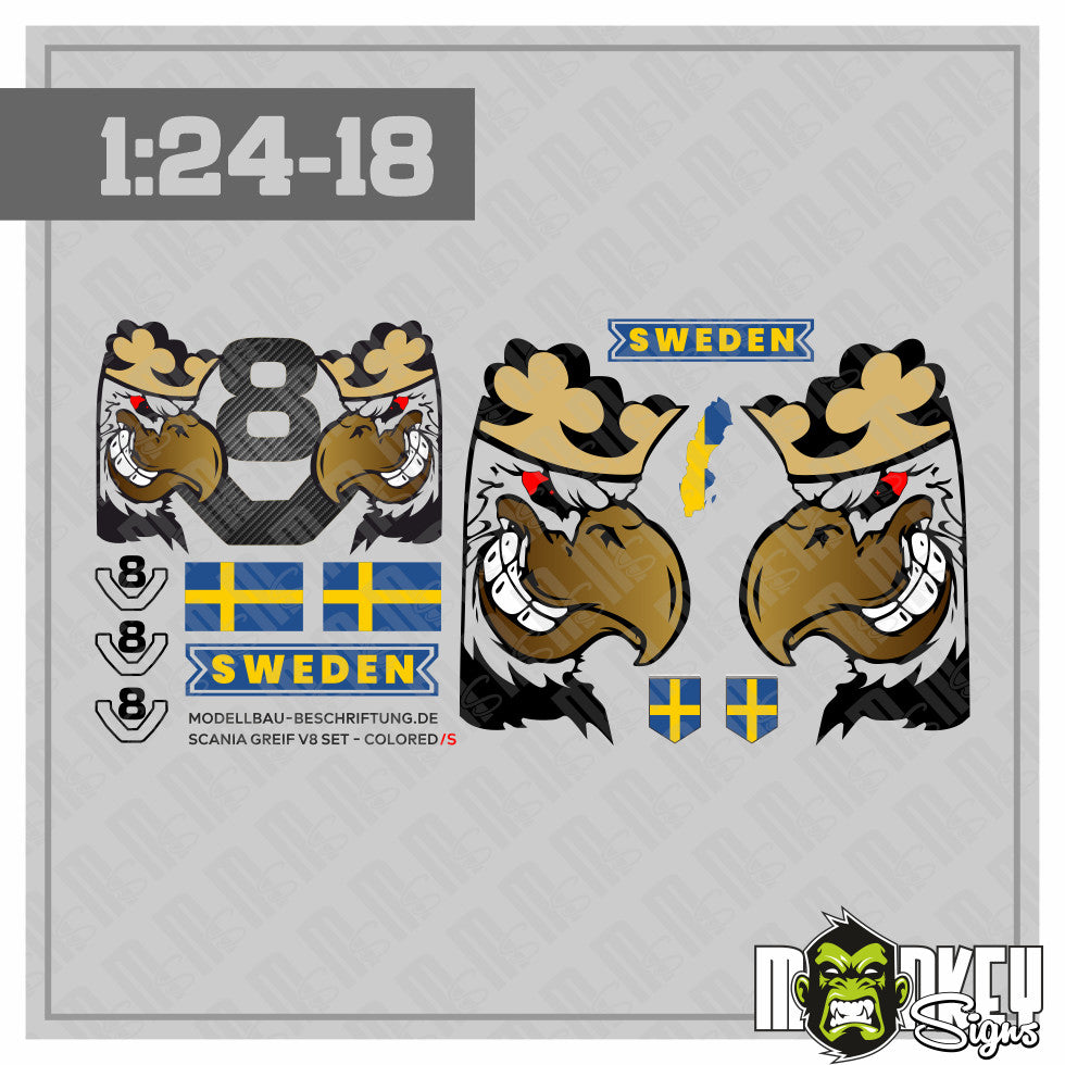s-l1600_63b9c5ab-02fc-46cf-a477-4be34775f21d.jpg Scania Greif V8 1:24 1:18 Tamiya Aufkleber LKW Truck Modellbau Sticker Set – Bild 3