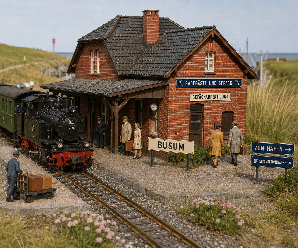 s-l1600_644fac07-308d-4f44-be8b-2ac1efda29c7.jpg LGB Bahnhof BÜSUM 1:22,5 Epoche III 1960er Gartenbahn Aufkleber Beschriftung – Bild 2