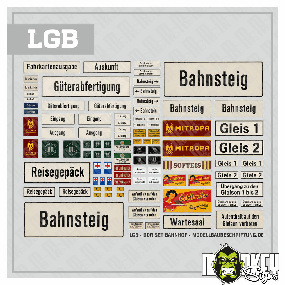 s-l1600_864e42ce-e68e-4180-acc4-416224db0004.jpg LGB DR DDR Bahnhof Schilder Set Epoche IV 1:22,5 MITROPA Goldbroiler 1970/1980 – Bild 5