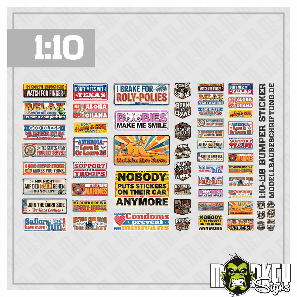 s-l1600_8bbff8ab-b6f3-4276-a479-75879f09a3dd.jpg RC Crawler Aufkleber Bumper Sticker Set 1:10 Offroad Tuning Pickup Modellbau – Bild 5