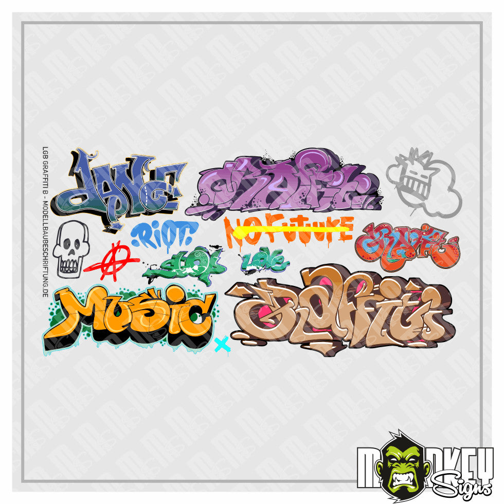 s-l1600_beaec502-90dd-4103-9dc2-bb206c267f58.jpg B - Graffiti Sticker Set Aufkleber RC Modellbau 1:10 1:14 1:22,5 Tamiya LGB – Bild 4